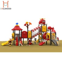 High quality large outdoor plastic slide kids playground equipment