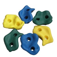 All-weather resistant outdoor plastic rock climbing wall holds for kids