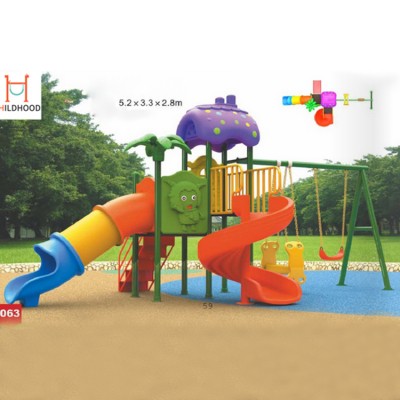 Amusement park games outdoor playground plastic children slide